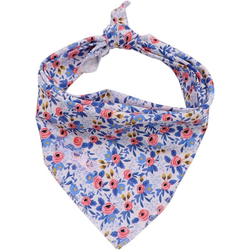 Dog Bandanas 1PC Washable Cotton Triangle Dog Scarfs For Small Large Dogs And Cats-Paw Print Pad