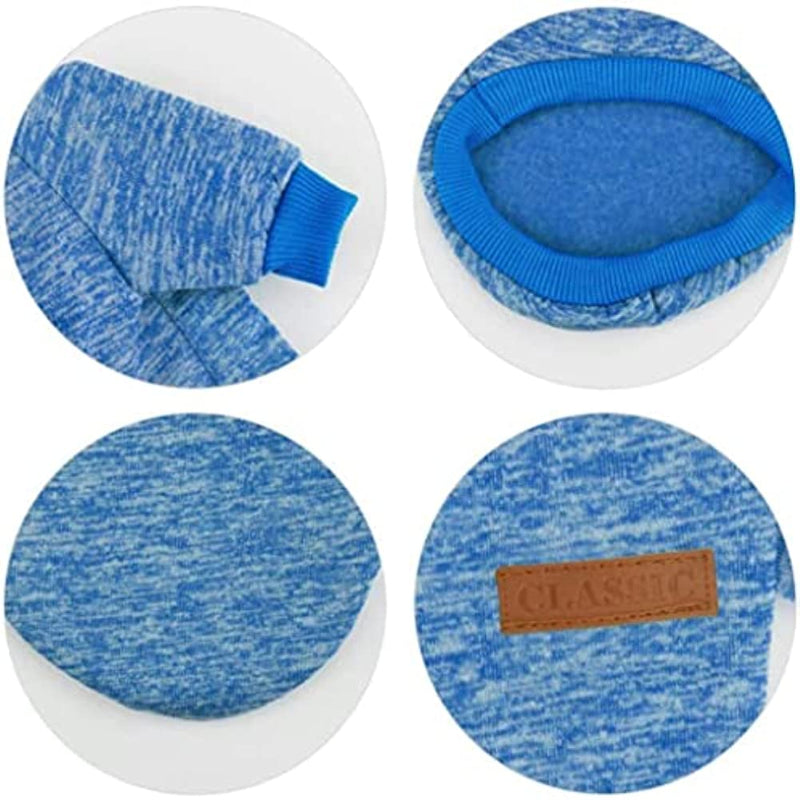 Classic Sweater Sweatshirt Soft Fleece Coat For Dogs-Paw Print Pad