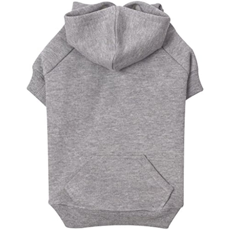 Gray Basic Hoodie For Dogs-Paw Print Pad