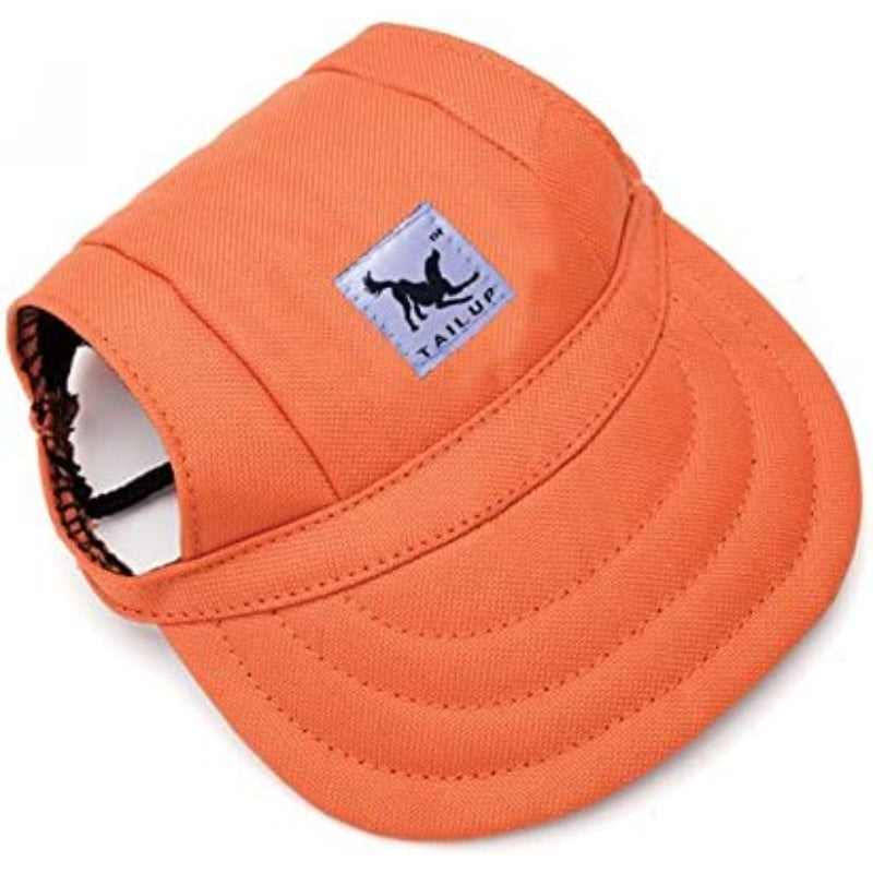 Baseball Caps Hats With Neck Strap Adjustable Comfortable Ear Holes For Small Medium And Large Dogs In Outdoor Sun Protection-Paw Print Pad