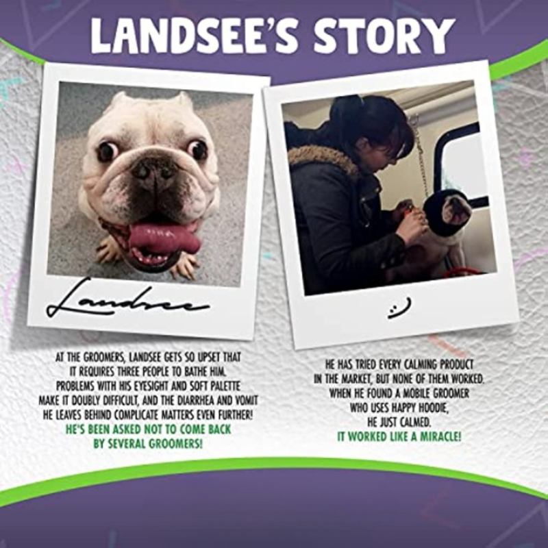 The Original Happy Hoodie For Dogs & Cats 2 Pack (1 Small, 1 Large) - The Grooming & Force Drying Miracle Tool For Relief & Calming Dogs-Paw Print Pad