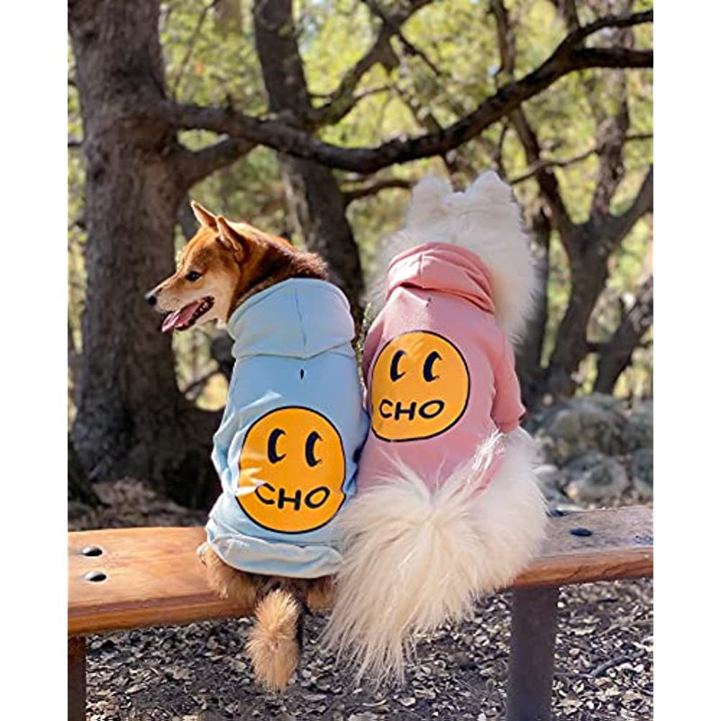 Dog Hoodie Clothing, Cats Hoodies, Stylish Streetwear Blue Dog Sweatshirt Tracksuits, Dog Outfit For Dog Cat Puppy-Paw Print Pad