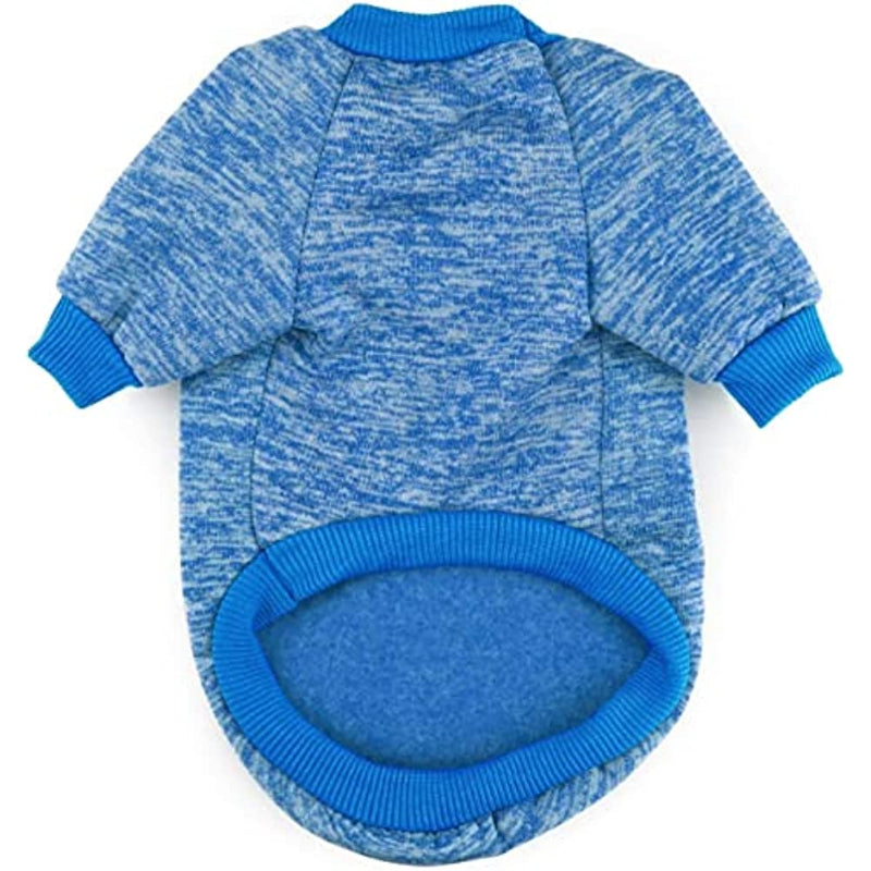 Classic Sweater Sweatshirt Soft Fleece Coat For Dogs-Paw Print Pad