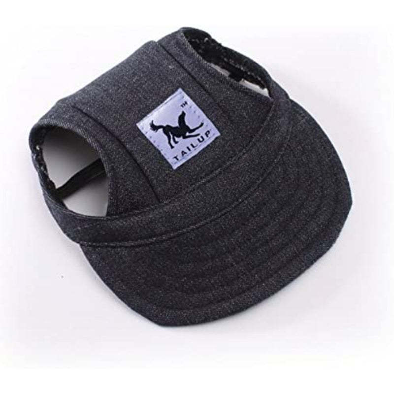 Baseball Caps Hats With Neck Strap Adjustable Comfortable Ear Holes For Small Medium And Large Dogs In Outdoor Sun Protection-Paw Print Pad