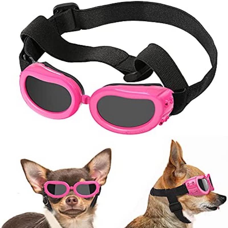 Dog Sunglasses For Small Breed UV Protected Goggles-Paw Print Pad