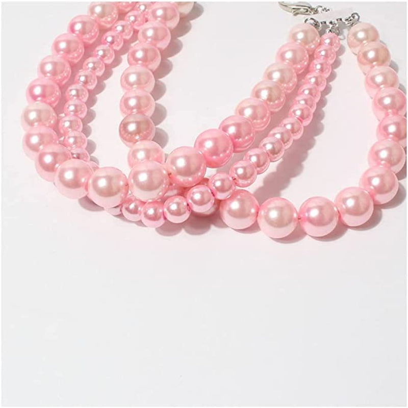 Gold Link Chain Punk Pearl Necklace For Dogs-Paw Print Pad