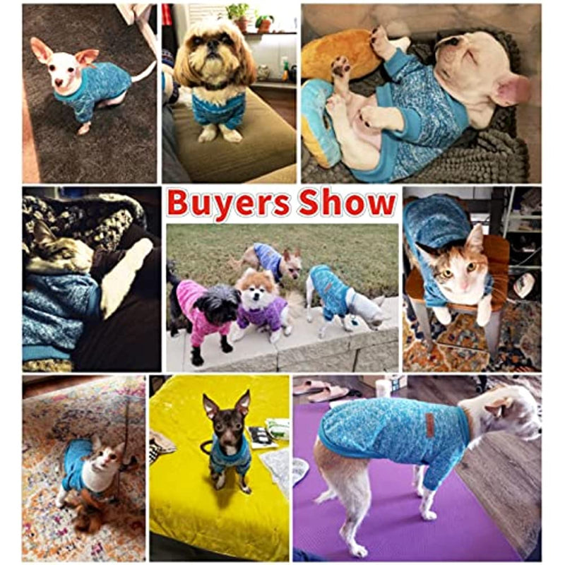 Pet Dog Classic Sweater Sweatshirt, Soft Fleece Coat-Paw Print Pad