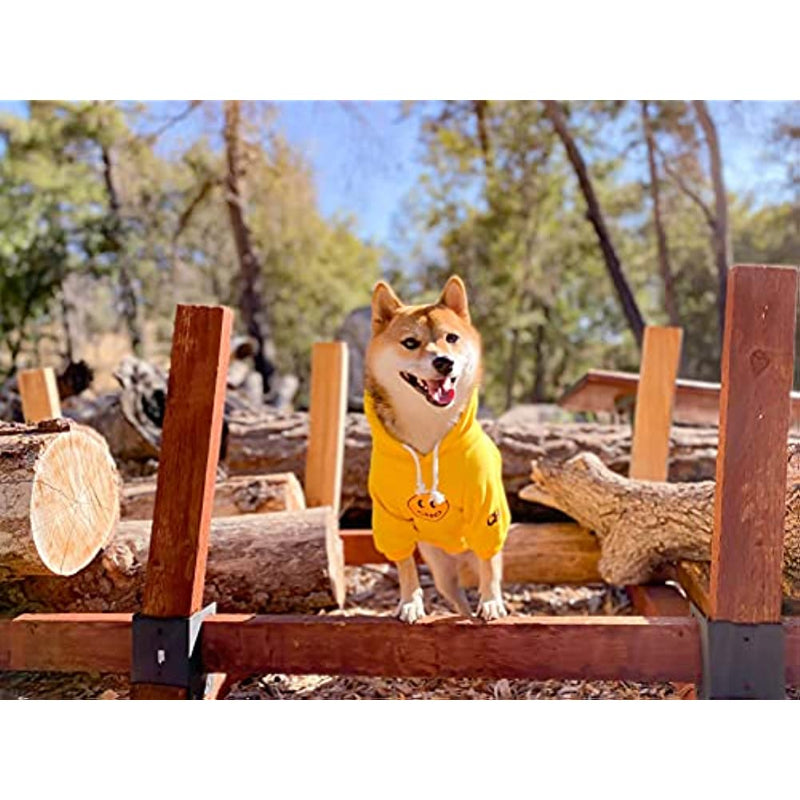 Smiley Dog Hoodie Stylish Dog Clothes Smiley Face Cotton Sweatshirt Fashion Outfit For Dogs Cats Puppy-Paw Print Pad