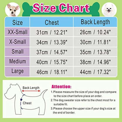Dog's Warm Sweatshirt Winter Clothes-Paw Print Pad