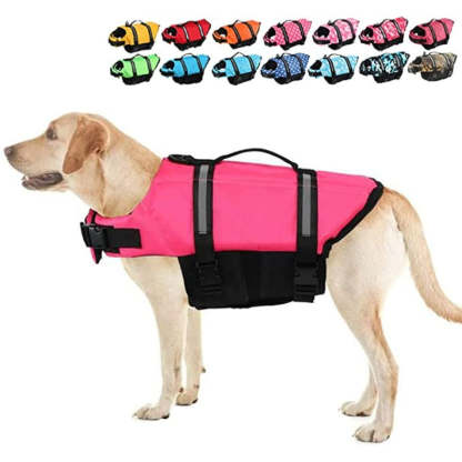 Beach Boating With High Buoyancy, Dog Flotation Vest For Dogs-Paw Print Pad