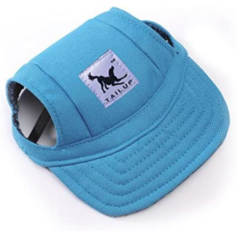 Baseball Caps Hats With Neck Strap Adjustable Comfortable Ear Holes For Small Medium And Large Dogs In Outdoor Sun Protection-Paw Print Pad