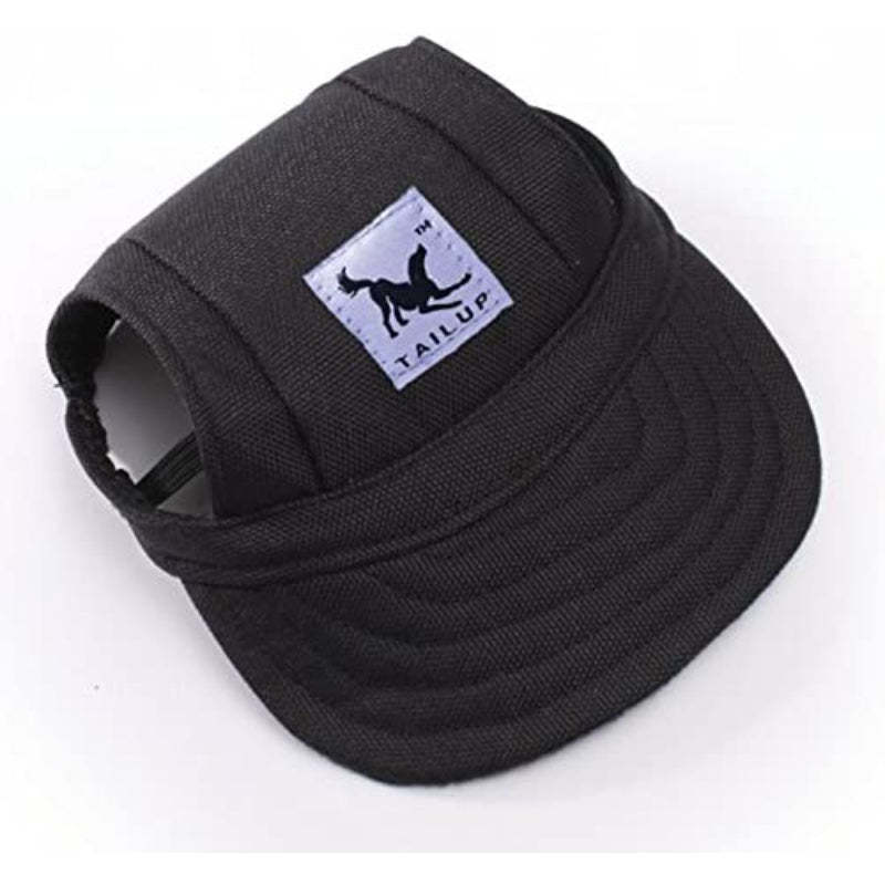 Baseball Caps Hats With Neck Strap Adjustable Comfortable Ear Holes For Small Medium And Large Dogs In Outdoor Sun Protection-Paw Print Pad