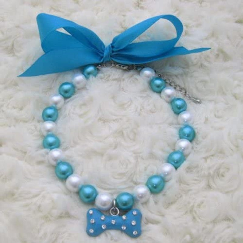 Fancy Diamond Dog Necklace Jewelry-Paw Print Pad