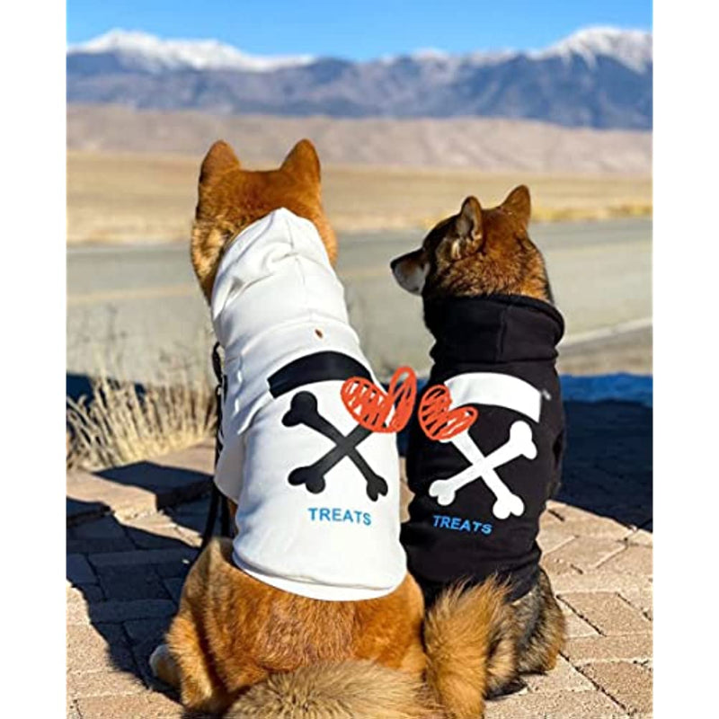 Stylish Dog Hoodie Dog Clothes Streetwear Cotton Sweatshirt Fashion Outfit For Dogs Cats Puppy-Paw Print Pad