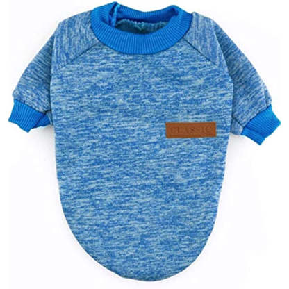 Classic Sweater Sweatshirt Soft Fleece Coat For Dogs-Paw Print Pad