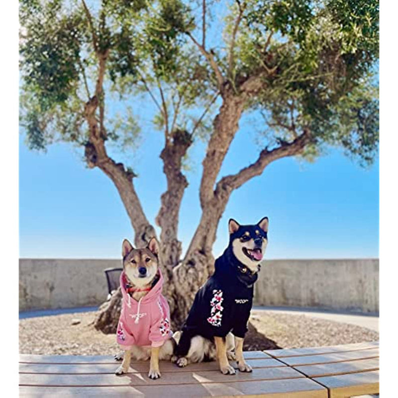 Woof Dog Hoodie, Designer Hoodies Art Collection Dog Sweatshirts-Paw Print Pad