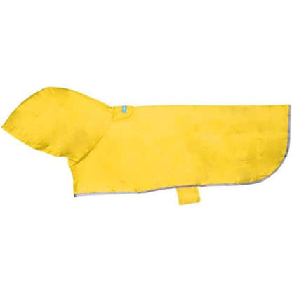Pets Packable Dog Rain Poncho-Paw Print Pad
