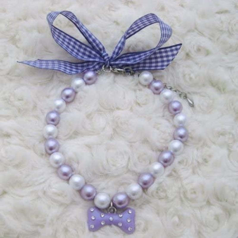 Fancy Diamond Dog Necklace Jewelry-Paw Print Pad