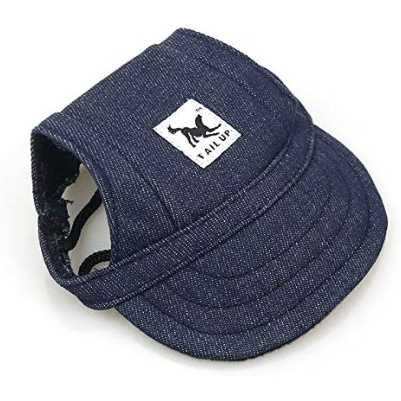 Baseball Caps Hats With Neck Strap Adjustable Comfortable Ear Holes For Small Medium And Large Dogs In Outdoor Sun Protection-Paw Print Pad