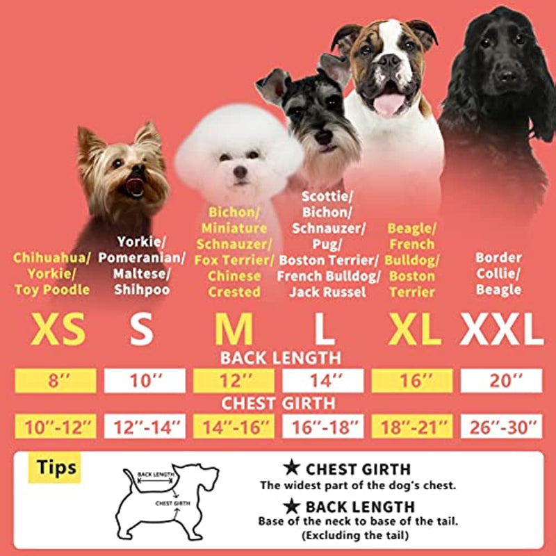 Dog Pajamas Stretchable Dog Jumpsuit 4 Legs Strip PJS Pet Puppy Pajamas Lightweight-Paw Print Pad