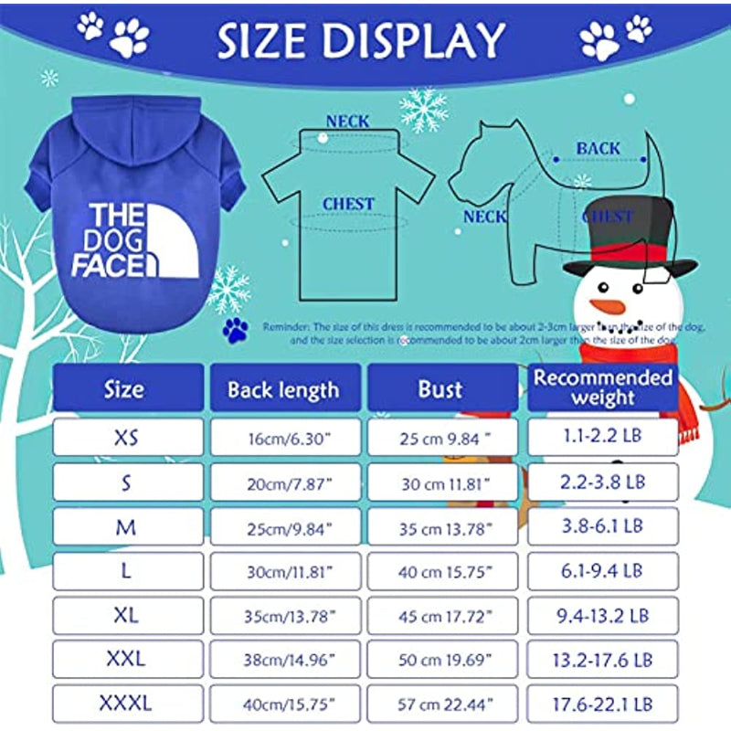 Dog Sweatshirt Hoodie 2 Pack Pet Puppy Sweaters For Small Dogs Girl Boy Chihuahua Doggie Clothes Outfit Apparel Cats Clothing Coats-Paw Print Pad