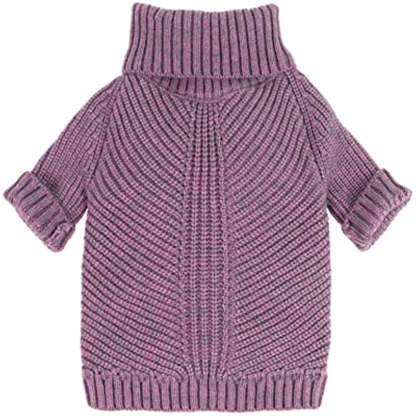 Thermal Knitted Dog Sweater Doggy Winter Coat Pet Clothes Doggie Turtleneck Jacket Puppy Outfits-Paw Print Pad