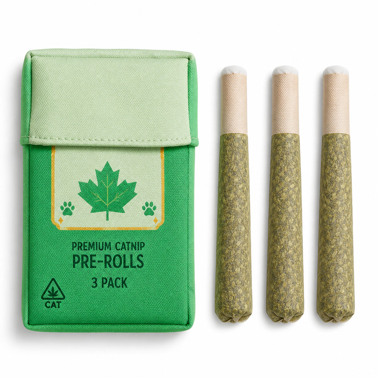 3 Pack Herb Filled Natural Stimulation Roll For Cats And Kittens