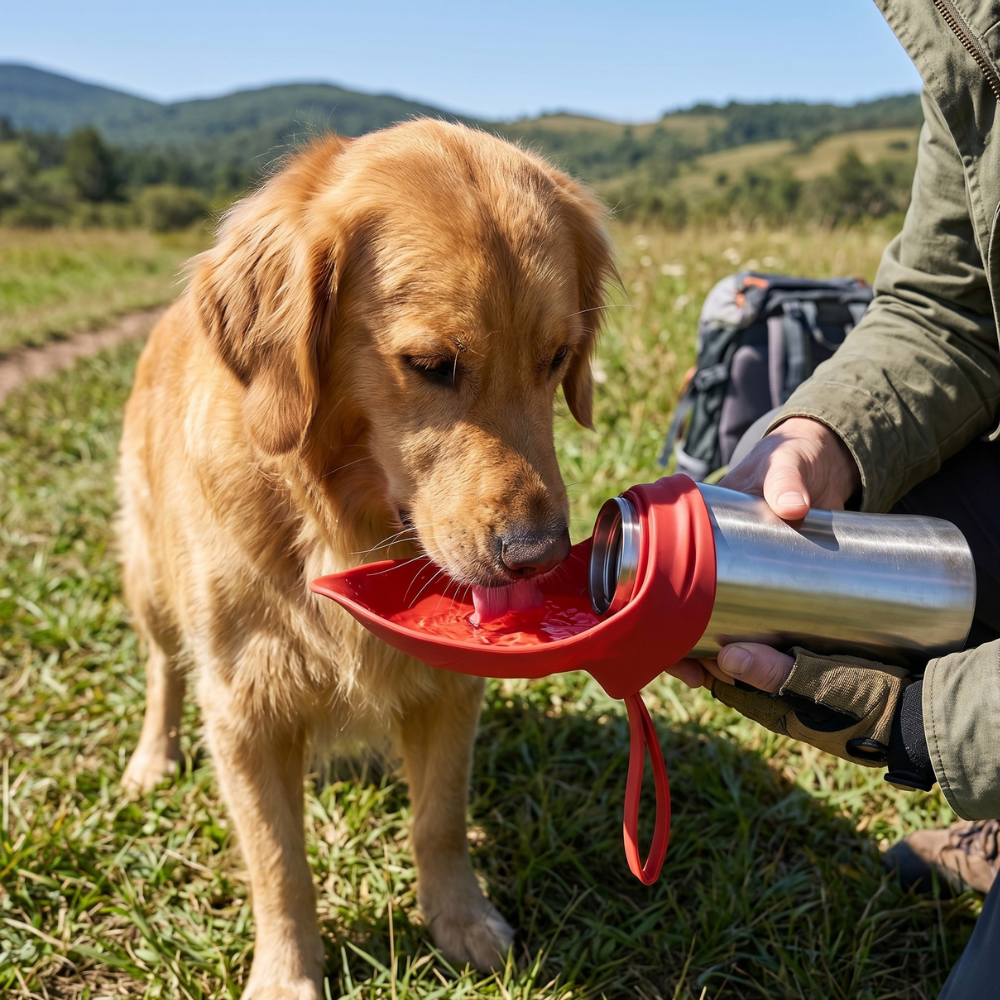 Leak Proof Stainless Steel Travel Water Bottle For Pets