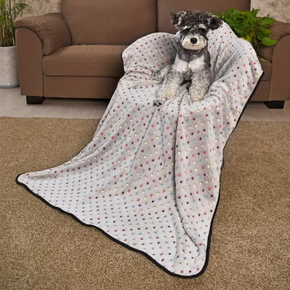 Soft Coral Flannel Pet Blanket For Pets