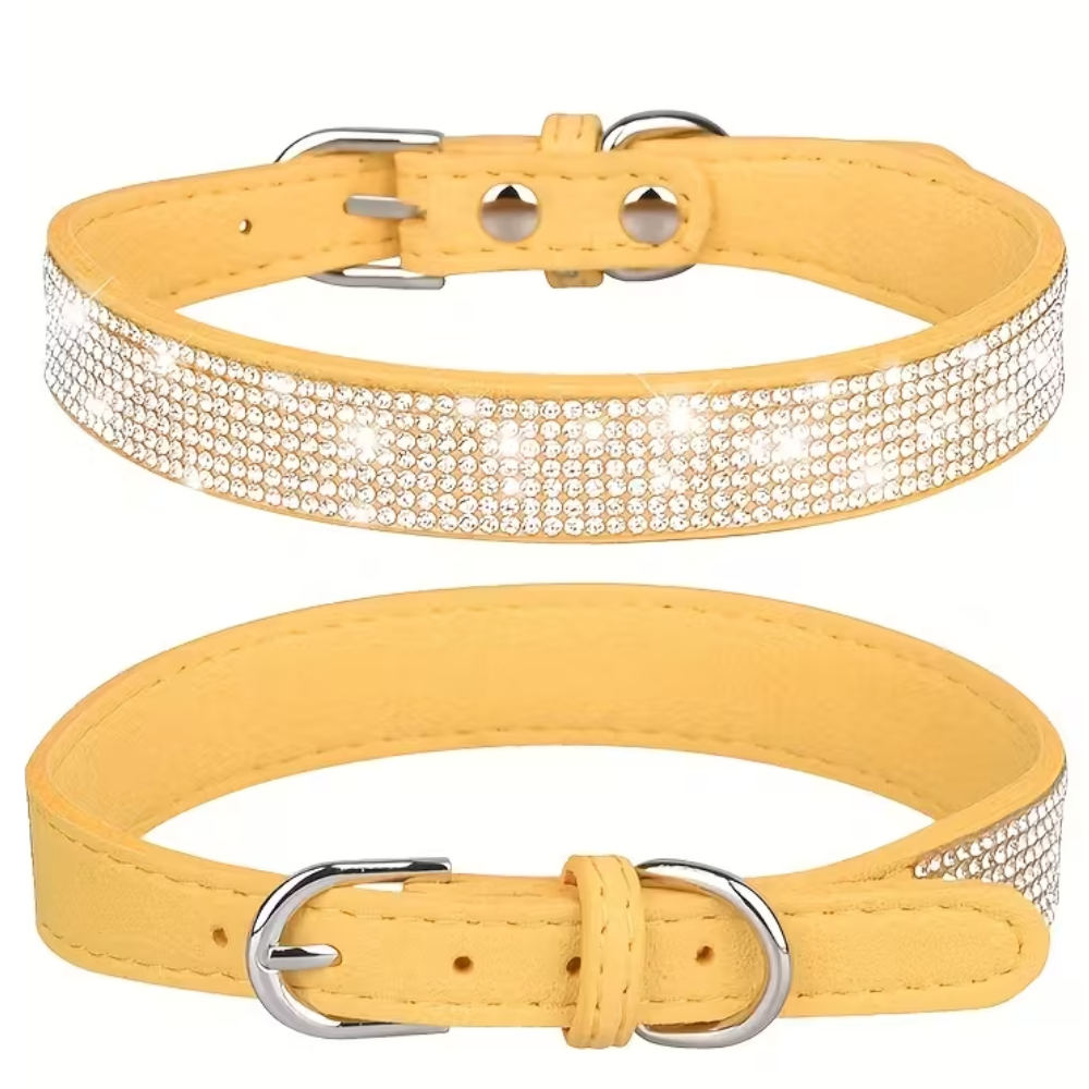Adjustable Rhinestone Dog Collar