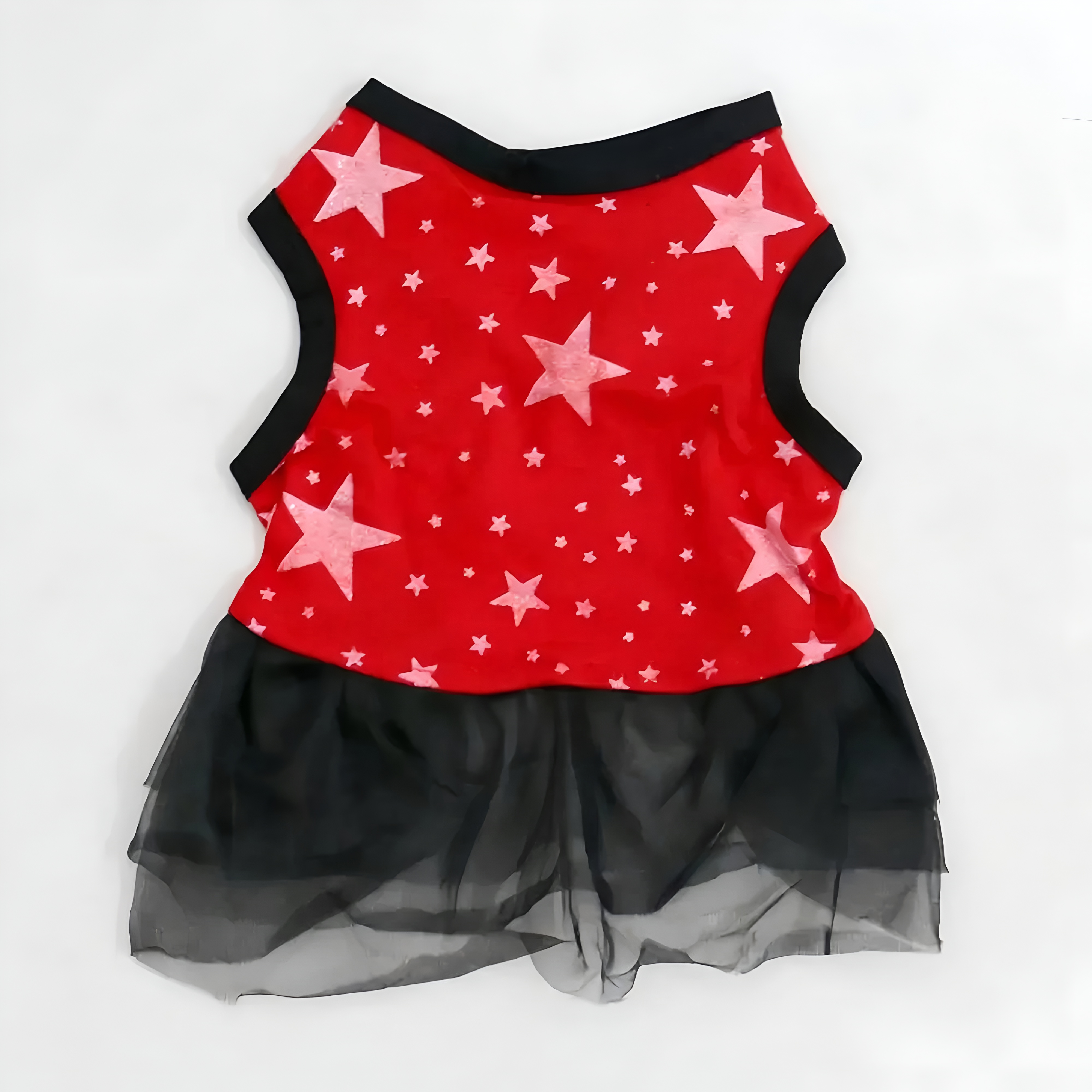4pcs Pet Clothes Cat/Dog Summer Mesh Dress, Star & Heart Pattern Design, Soft & Breathable Polyester Pet Skirt