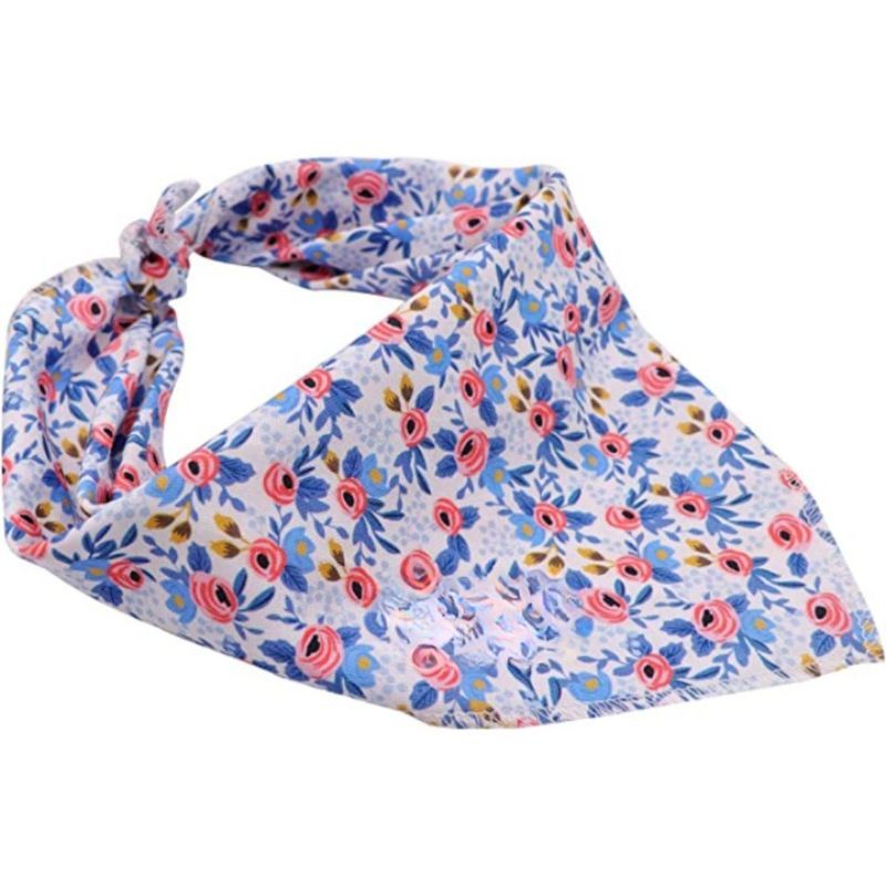 Dog Bandanas 1PC Washable Cotton Triangle Dog Scarfs For Small Large Dogs And Cats-Paw Print Pad