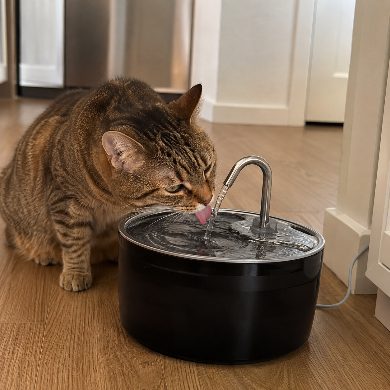 3.2L Large Capacity Dual Flow Modes Automatic Water Feeder Fountain For Cats