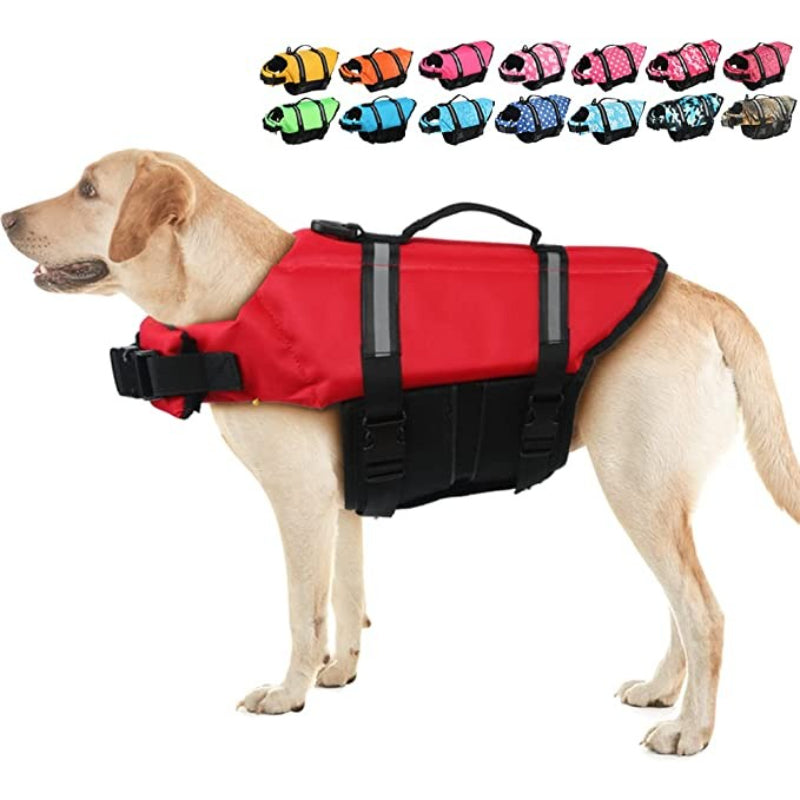 Beach Boating With High Buoyancy, Dog Flotation Vest For Dogs-Paw Print Pad