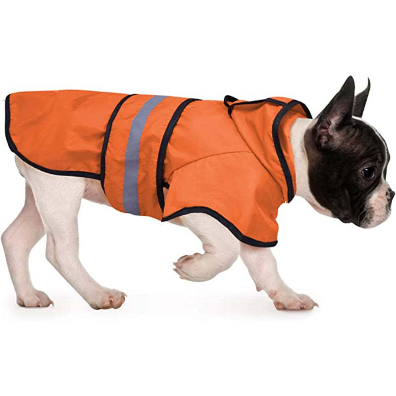 Raincoat Hooded Slicker Poncho For Dogs And Puppies-Paw Print Pad