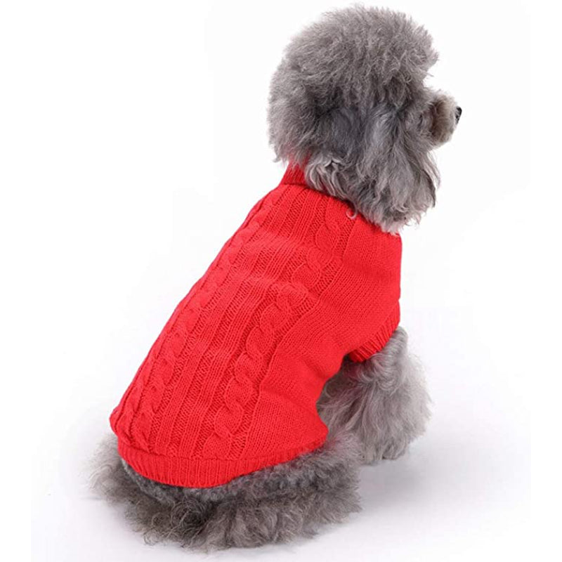 Dog's Warm Sweatshirt Winter Clothes-Paw Print Pad