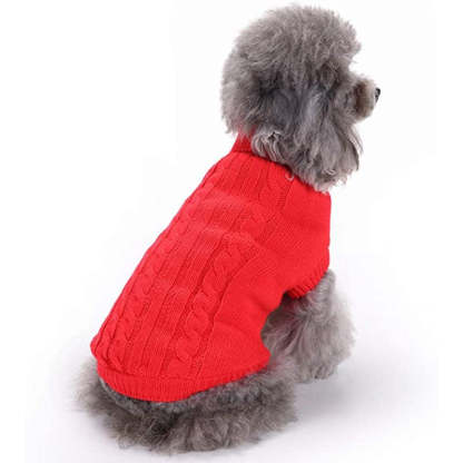 Dog's Warm Sweatshirt Winter Clothes-Paw Print Pad