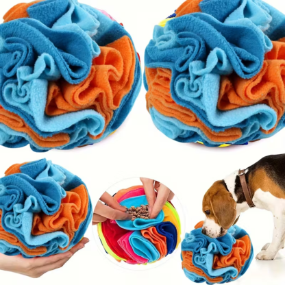 Interactive Scented Snuffle Ball With Swirl Design For Pets