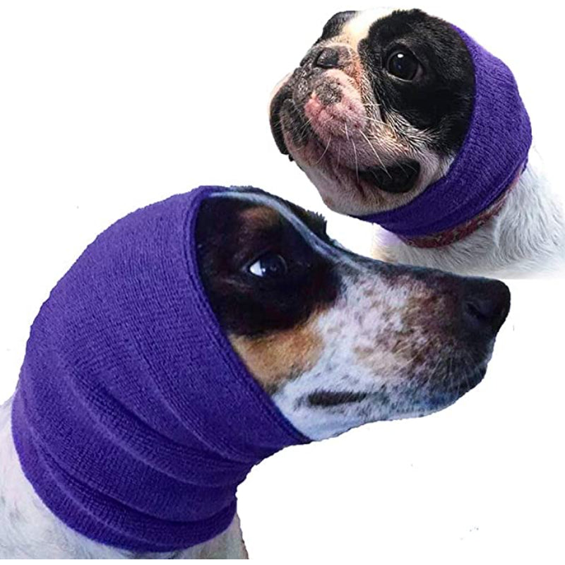 The Original Happy Hoodie For Dogs & Cats 2 Pack (1 Small, 1 Large) - The Grooming & Force Drying Miracle Tool For Relief & Calming Dogs-Paw Print Pad