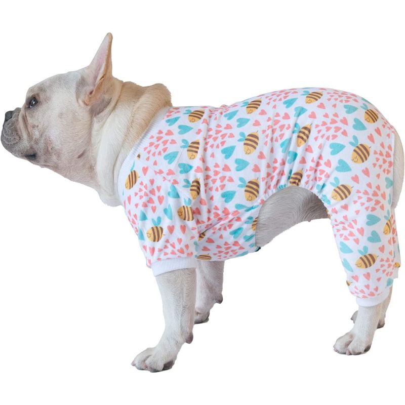 Dog Pajamas Clothes-Paw Print Pad