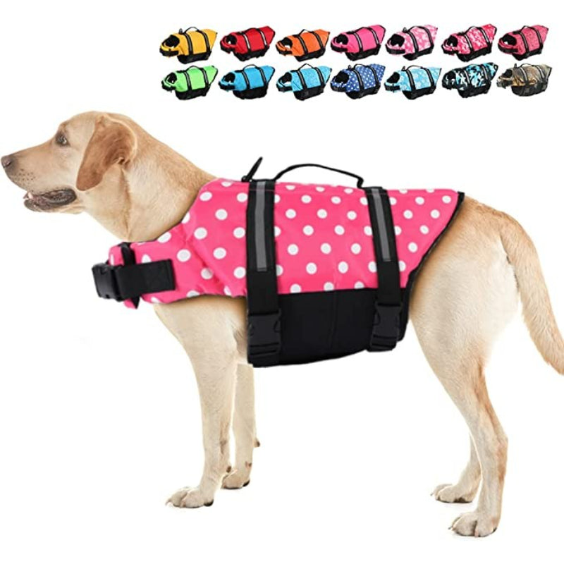Beach Boating With High Buoyancy, Dog Flotation Vest For Dogs-Paw Print Pad