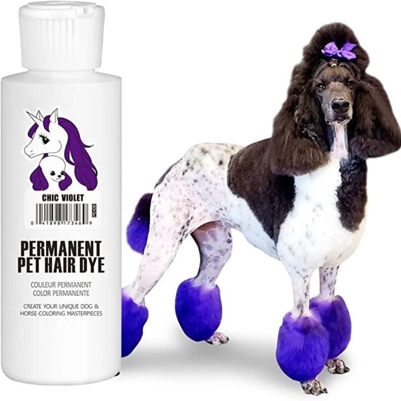 Permanent Dog Hair Dye, Pet Safe Dye Lasts Over 20 Washes-Paw Print Pad