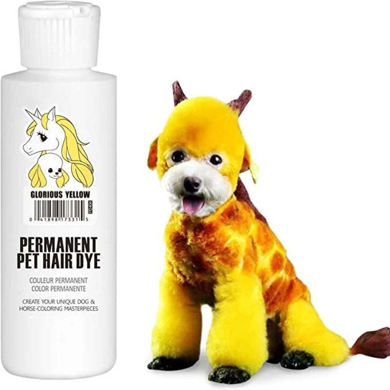 Permanent Dog Hair Dye, Pet Safe Dye Lasts Over 20 Washes-Paw Print Pad