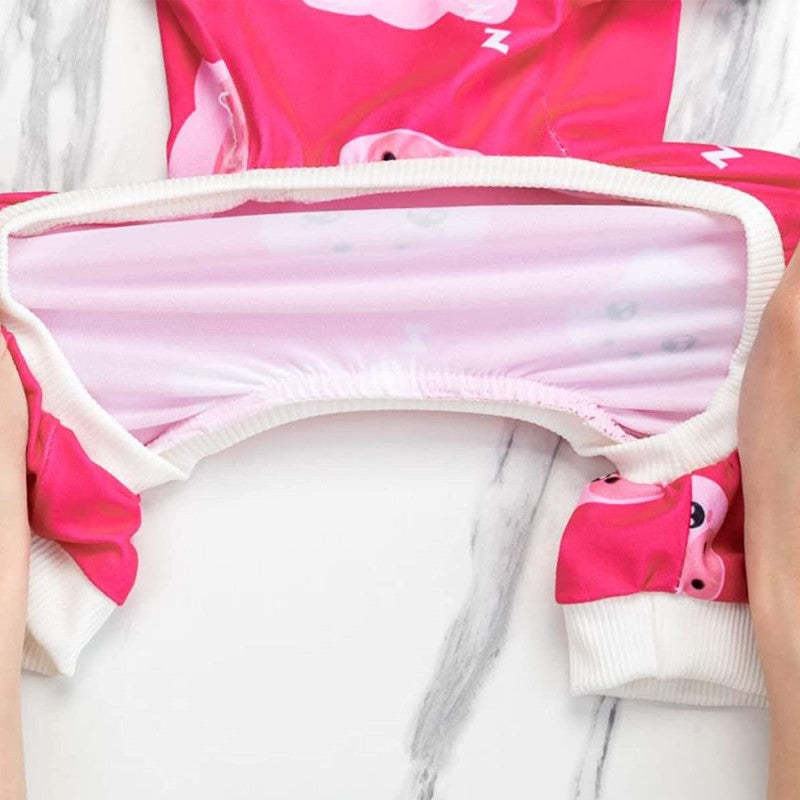 4 Piece Dog Pajamas For Small Dogs Pjs Clothes Puppy Onesies Outfits For Doggie Christmas Shirts Sleeper For Pet-Paw Print Pad