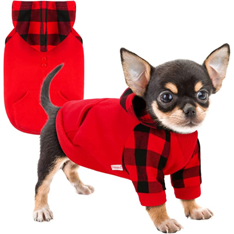 Clothes For Small Dogs With Teacup Yorkie Puppy Coat-Paw Print Pad