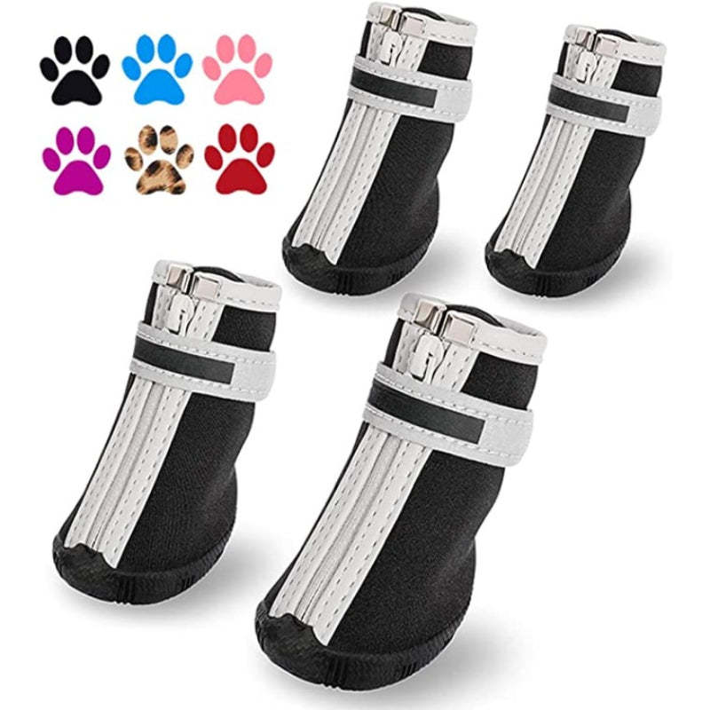 Dog Shoes, Puppy Dog Boots & Paw Protectors For Winter Snowy Day-Paw Print Pad