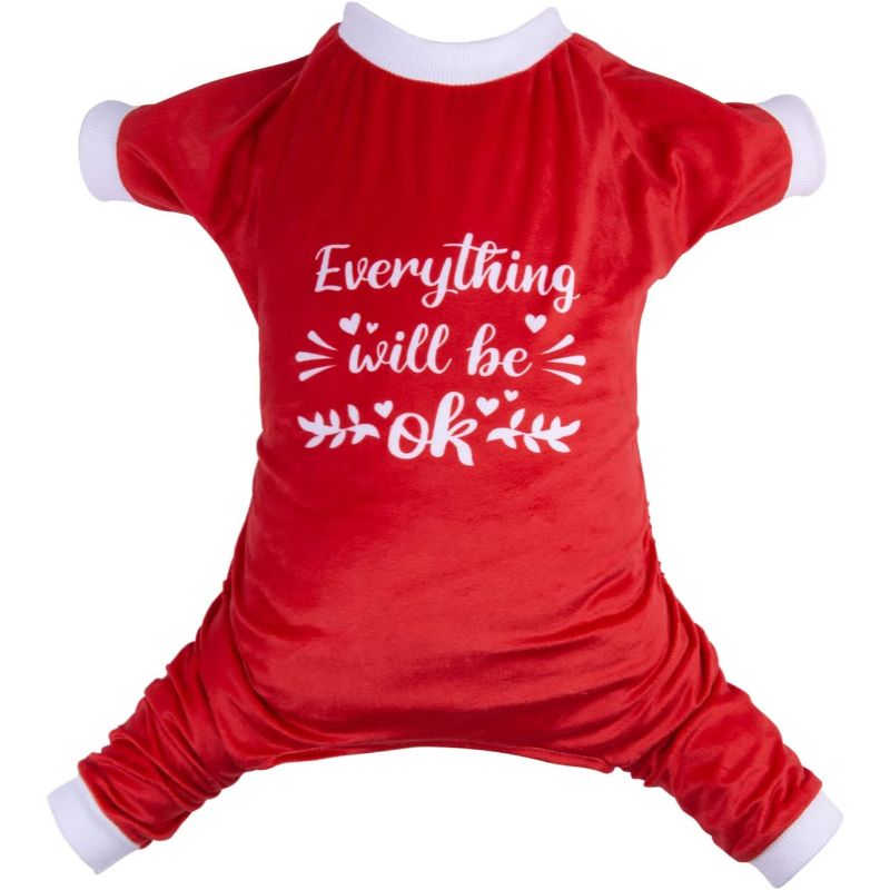 Dog Pajamas Clothes-Paw Print Pad