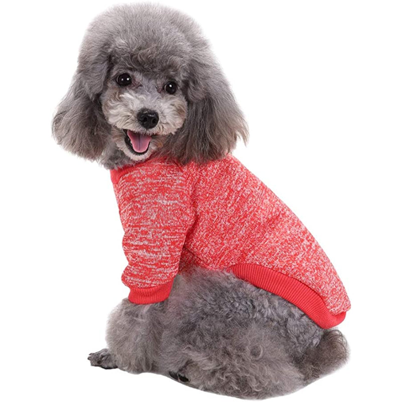 Warm Winter Puppy Pet Coat Soft Sweater Clothing-Paw Print Pad