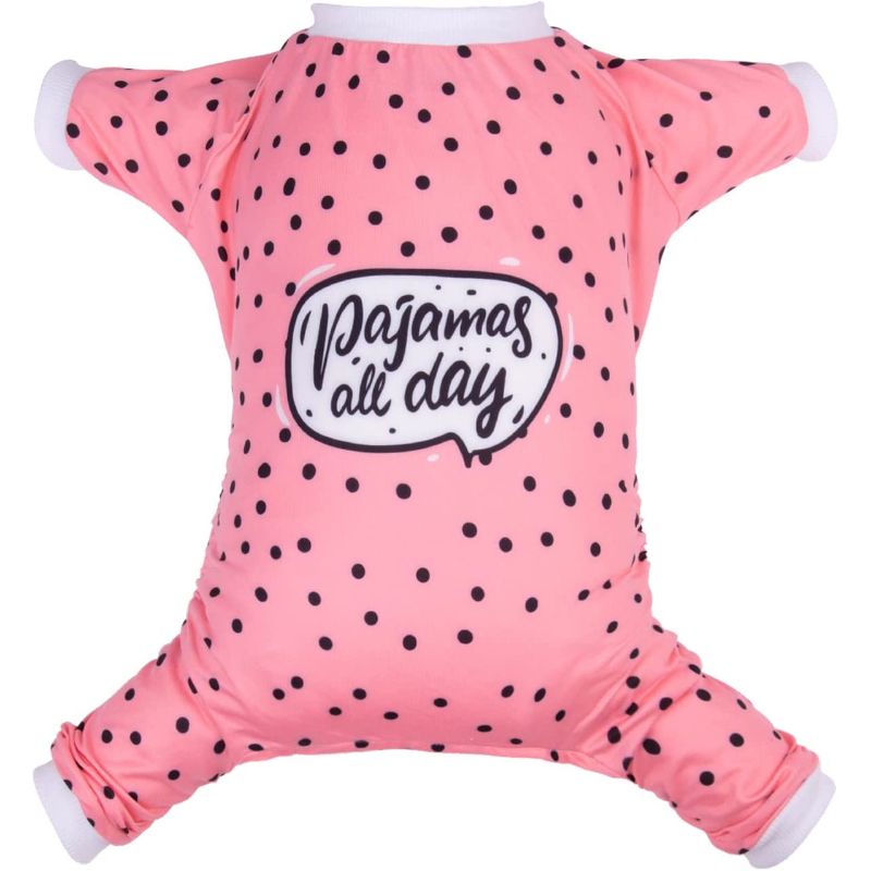 Holiday Dog Pajamas Clothes-Paw Print Pad
