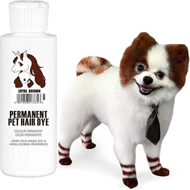 Permanent Dog Hair Dye, Pet Safe Dye Lasts Over 20 Washes-Paw Print Pad